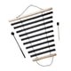 thumbnail image 3 of Campana de meditación 9 notas, instrumento de percusión ornamental, de viento para gestión del aula, herramienta de relajación Negro, 3 of 8