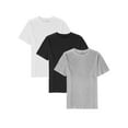 thumbnail image 2 of Hat and Beyond Men's 3-Pack Cotton Straight Hem Crew Neck Casual Crew Neck Tee-Shirt, 2 of 5