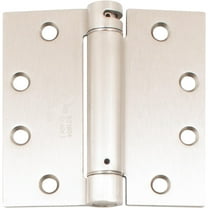 Commercial Grade Self-Closing Door Hinge, 4-1/2 Inches, Square Corner, .134 Gauge, Satin Nickel by Stone Harbor Hardware