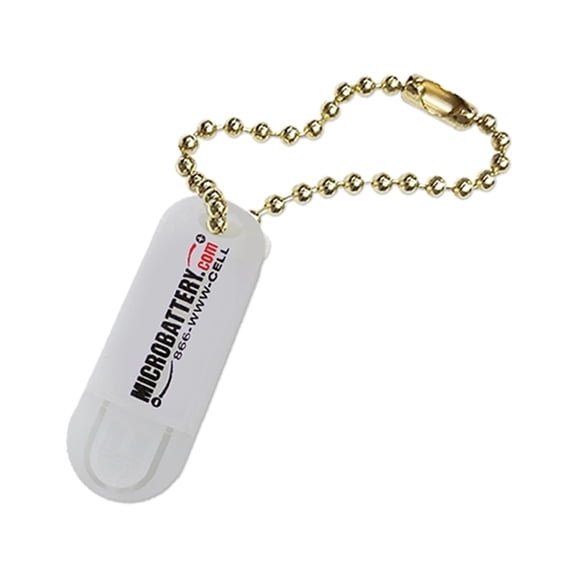 Hearing Aid Battery Holder Keychain - Battery Buddy - Easy On-The-Go Storage (2 Battery Holder - 1 Pack)