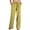 Yellow, variant on BLVB Cotton Linen Pants for Women Summer Drawstring Pockets Wide Leg Loose Casual Palazzo Pants Beach Vacation Trousers