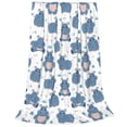 thumbnail image 2 of Fuzoiu Cute Hippos Print Ultra-Soft Micro Fleece Blanket,All Seasons Flannel Throw, Lightweight Blanket for Bed, Sofa, Couch, Movie Night, Camping, and Travel-60"x50", 2 of 7