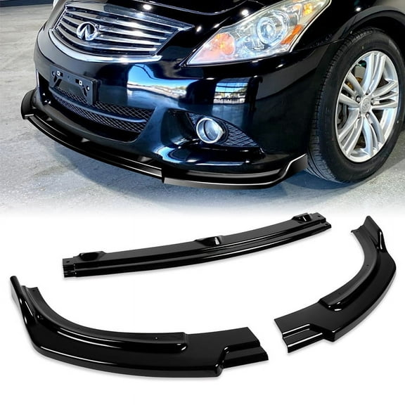 Stay Tuned Performance For 2010-2013 Infiniti G37 Sedan 4DR Painted Black JDM Front Bumper Body Kit Lip