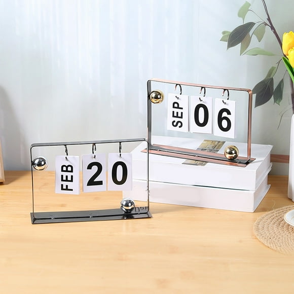 Sentmoon 2026 Wall Calendar Cute Office Decor Calendar 2025-2026 Tabletop Calendar Reused Calendar Crafts Desktop Decoration Iron Ornaments Can Be Reused