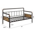 thumbnail image 2 of Tamaño individual-size bronze metal daybed frame sofa cama platform - sturdy metal construction, strong slat support, ideal para para sala de estar, dormitorio, guest room, fácil montaje, 2 of 8