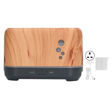 

Aromatherapy Mist Humidifier 200ml Noiseless Essential Oil Diffuser with Flame Light for Home 100240V UK Plug