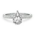 thumbnail image 3 of 5 Carat IGI Certified Pear Shape Lab Grown Diamond Engagement Ring | 14K White Gold |Emily Eternity Diamond Ring | FG-VS1-VS2 Quality Friendly Diamonds, 3 of 6