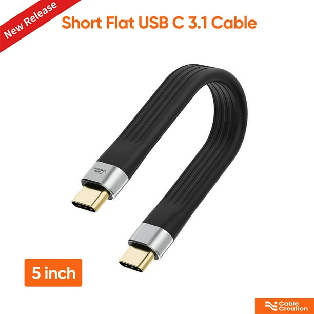 Short USB C Cable 5inch, CableCreation【Upgrade Version】 USB 3.1 Type C