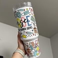 thumbnail image 2 of Nurse Life 40oz Tumbler: Sublimated Stainless Steel Quencher, 2 of 3