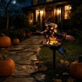 thumbnail image 4 of 17.7 Inch Halloween Witch Garden Wind Spinner with Solar Light, Metal Outdoor Yard Stake Decoration, Spooky Lawn Ornament for Garden Patio Pathway Fall Decor, 4 of 4