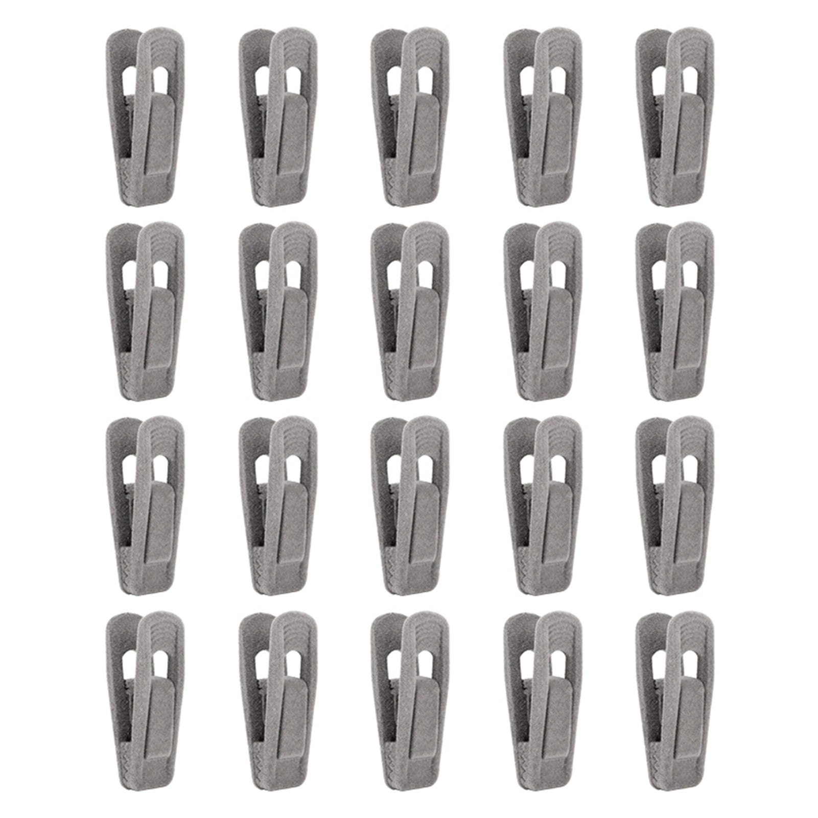 Viugreum Velvet Hangers Clips Pants Hangers Clips Flocked Hanger Clips