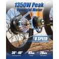 thumbnail image 3 of PUCKIPUPPY 26" Electric Bikes for Adults 28 mph Max Speed 1350W Peak up to 80Miles Range Fat Tire Full Suspension Ebikes 48V 20AH Battery 8 Speed off Road E-Mountain Bikes, Comply with UL2849 By SGS, 3 of 11