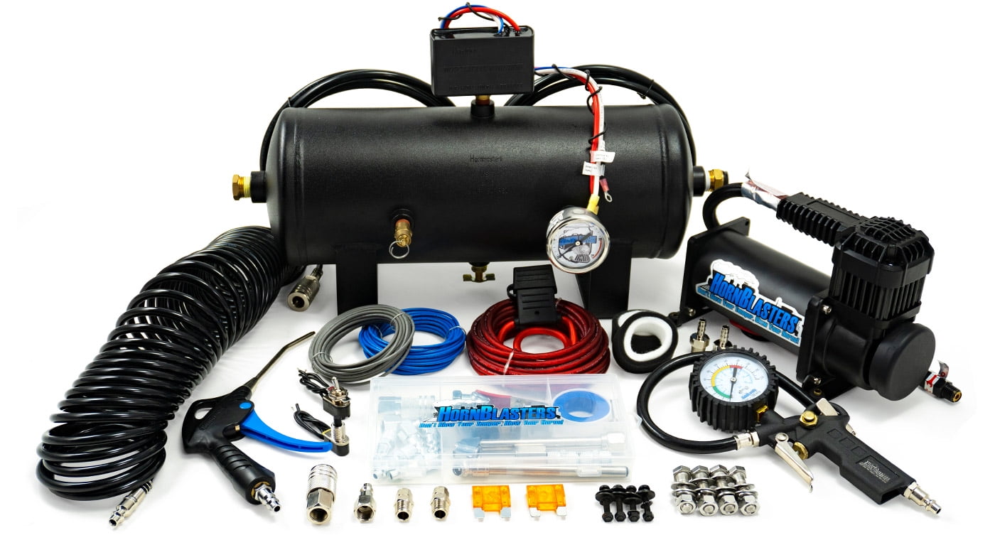 HornBlasters HornAir 2HB 2Gallon 150 PSI Onboard Air System with Tire