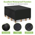 thumbnail image 5 of Patio Furniture Covers, NASUM Waterproof Outdoor Square Furniture Covers, Tear-Resistant, Windproof Outdoor Cover for Garden, 76"Lx76"Wx28"H, 5 of 8