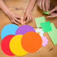 thumbnail image 2 of 100 Sheets of Colored Round Paper Sheets Folding Paper Sheets Origami Craft Paper Kids Folding Paper, 2 of 4