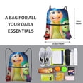 thumbnail image 2 of Lsque inside out 2 Print Drawstring zipper Backpack Bag Sport Gym Sackpack Cinch Bags Drawstring Bags Draw String Sport Bag-One Size, 2 of 6