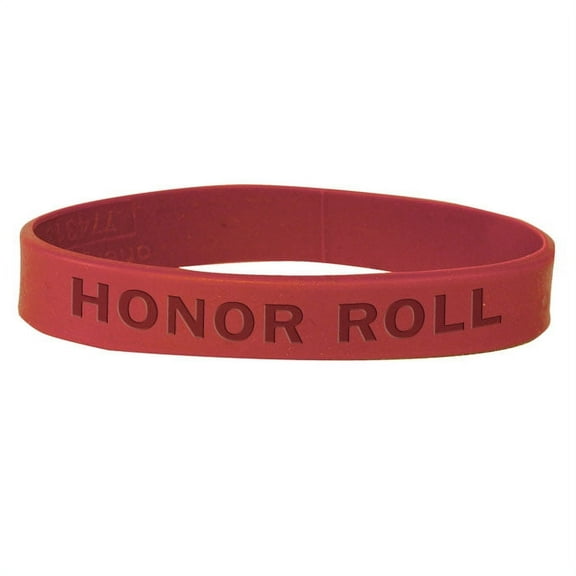 Set of 100 Wristbands - Honor Roll (Red)