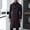 Black, variant on Winter Mens Jacket Outerwear Gray Trench Coat Trendy Overcoat Casual Mens Outerwear