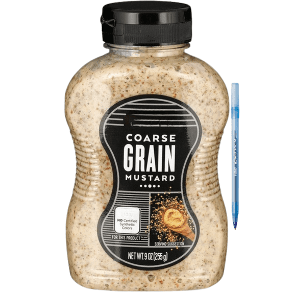 Texas Original Coarse Grain Mustard, 9 oz