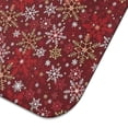 thumbnail image 5 of Red Christmas Snowflake Pattern Dish Drying Mat for Kitchen 1 Pack, Ultra Absorbent Microfiber Dishes Drainer Mats,16x18in(41x46cm), 5 of 6