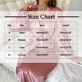 thumbnail image 3 of Tnhcen Women's Solid Color Lace Trim Long Sleeve Satin-Like Robe - Comfortable Lightweight Sleepwear Loungewear for Home S-XL, 3 of 7