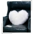 Heart Cushions Fluffy Pillow Washable Heart Shaped Soft Decorative