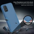 thumbnail image 6 of Feishell for Samsung Galaxy A52 5G Durable Rugged Case, [Three Layers Protection] [Military Grade Drop Protection] Heavy Duty Shockproof Anti-Scratch Support Wireless Charging Phone Case, Blue, 6 of 6