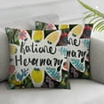 thumbnail image 3 of nygtbtfer 2PCS Color Flower Pillow Cover Colorful Floral Throw Pillow Case Funny Saying Pillowcase Elegant Optimism Home Decor Sofa Pillow Cases Great Gift White, 3 of 7