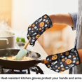 thumbnail image 4 of Cute Oven Mitts,Halloween Ghost Pumpkin Medley Pattern Oven Mitt 2-Pack Set,Kitchen Gloves for Oven,Heat Resistant Oven Mitts 7.7"x12", 4 of 7