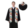 thumbnail image 4 of Kdxio Colorful Abstract Bumper Cars Graduation Stole Class, Graduation Sash, Unisex Adult 36" Academic Commencements-Sharp Corner, 4 of 7