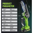 thumbnail image 3 of 6 Inch Portable Electric Chainsaw, 20 V Battery Powered Chainsaw with Tool-less Chain Tensioning(1 Battery), 3 of 5