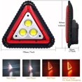 thumbnail image 2 of Luz de advertencia triangular LED, luz de trabajo recargable por USB, luz de advertencia para automóvil, luz de trabajo COB impermeable de 30 W WD.WDQZL lupa led, 2 of 7