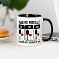 thumbnail image 3 of CafePress - Weekend Forecast - 11 oz Ceramic Mug - Novelty Coffee Tea Cup, 3 of 4