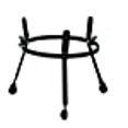 thumbnail image 3 of Toca 3611STD 11 in. Seated Barrel Stand for Musical Instrument, 3 of 3