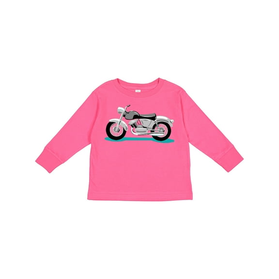 Inktastic Motorcycle Boys or Girls Long Sleeve Toddler T-Shirt