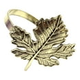thumbnail image 1 of Fixing Clip 2 Display for Home and Kitchen Autumn Maple Leaf Napkin Ring Holder in Metal Finish for Seasonal Table and Holiday Entertaining, 1 of 6