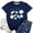 A12 Dark Blue, variant on FASHOFT Oversized Beach Graphic Tees for Women Vintage Crew Neck Short Sleeve Shirts Baggy Summer Vacation Tops Black L