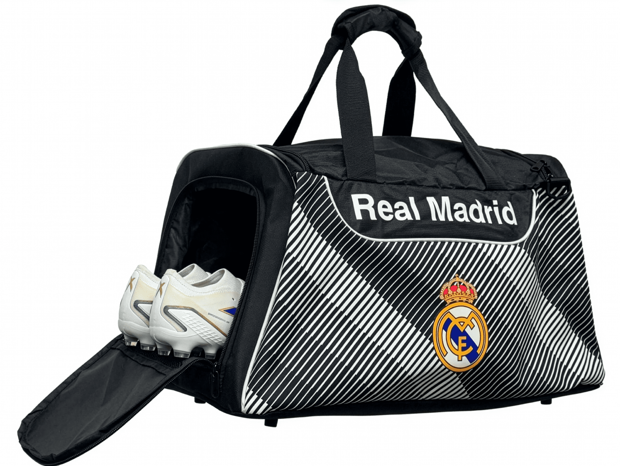 Icon Sports Real Madrid Duffle Bag Soccer Team 100% Polyester