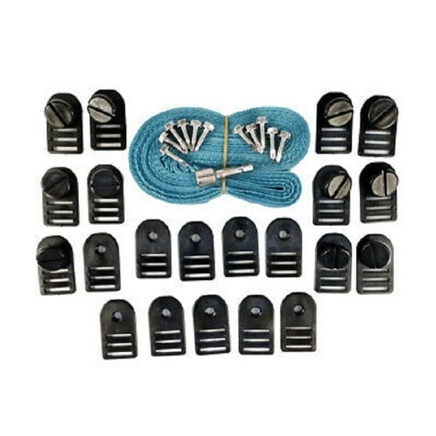 Blue and Black Solar Cover Reel Strap Kit for InGround Pools Walmart