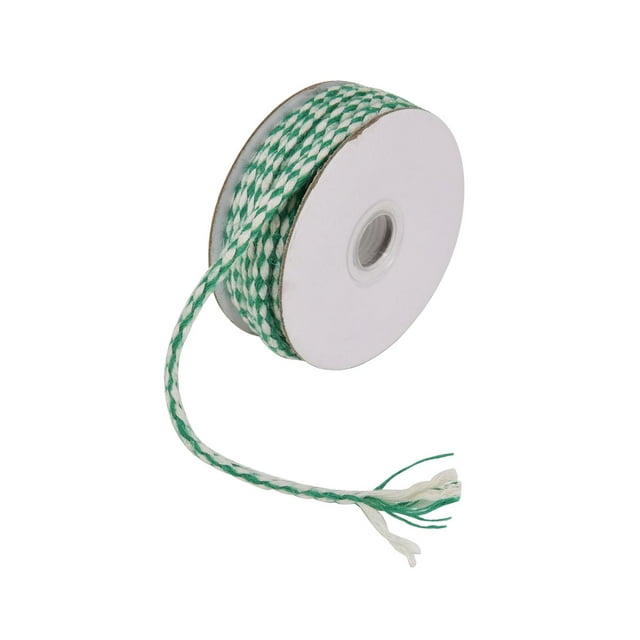 Christmas Jute String Jute Twine, 10m Gift Wrapping Cord String, Christmas Twine Green White