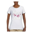 thumbnail image 2 of Wild Bobby In October We Wear Pink Crown Breast Cancer Awareness Women Graphic Tee, White, Medium, 2 of 6