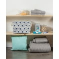 thumbnail image 2 of DII Polyester Bin Ikat French Blue Rectangle Large 17.5x12x15, 2 of 5