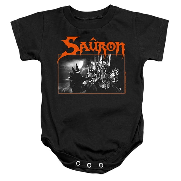 Lord Of The Rings Sauron Unisex Infant Snap Suit for Baby (6 Months) Black