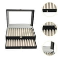 thumbnail image 6 of guohui Pen Display Box Portable Premium Pen Collection Case for Gift Birthday Study 24 Grids Black Gray, 6 of 9