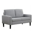 thumbnail image 2 of Light Gray Smyre Square Arm 53" Loveseat, 2 of 5