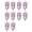 Purple, variant on Pack of 10 Versatile Kitty Pendants for Unique Jewelry Charming Resin Cats for Necklace Bracelet Keychain Embellishments