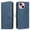 Blue, variant on Case For IPhone 17 Pro Max【RFID Blocking】with Multi-Card Holder Bills Slot, Calfskin-Texture Vegan Leather Magnetic Wallet Case,Black,For iPhone 17 Pro Max