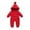 Red, variant on GYRATEDREAM 0-2T Toddler Baby Girls Boys Zipper Down Jumpsuits Winter Warm Hooded Romper Snowsuit Windproof Outwear