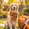 thumbnail image 2 of AYktou Fall Dog Bandanas, Thanksgiving Pet Bandana Reversible Adjustable Dog Neck Scarf, Cute Washable Pet Scarves for Halloween Holiday Parties Photography Medium Large Dogs Festive Dress Up, 2 of 6
