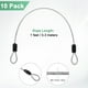 thumbnail image 3 of Uxcell 10-Pack Candado de Cable de Seguridad, 1FT 3mm Recubierto de Acero Inoxidable, Cable de Alambre Resistente a Cortes para Equipaje [Transparente], 3 of 6